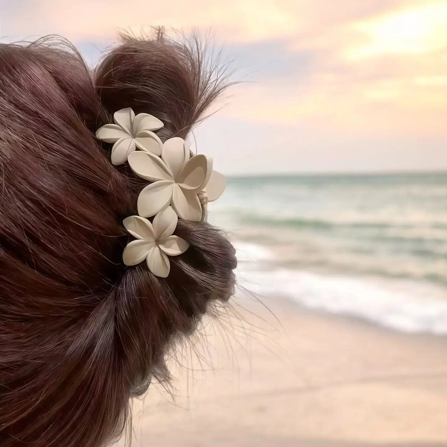 Pince à cheveux en forme de fleurs